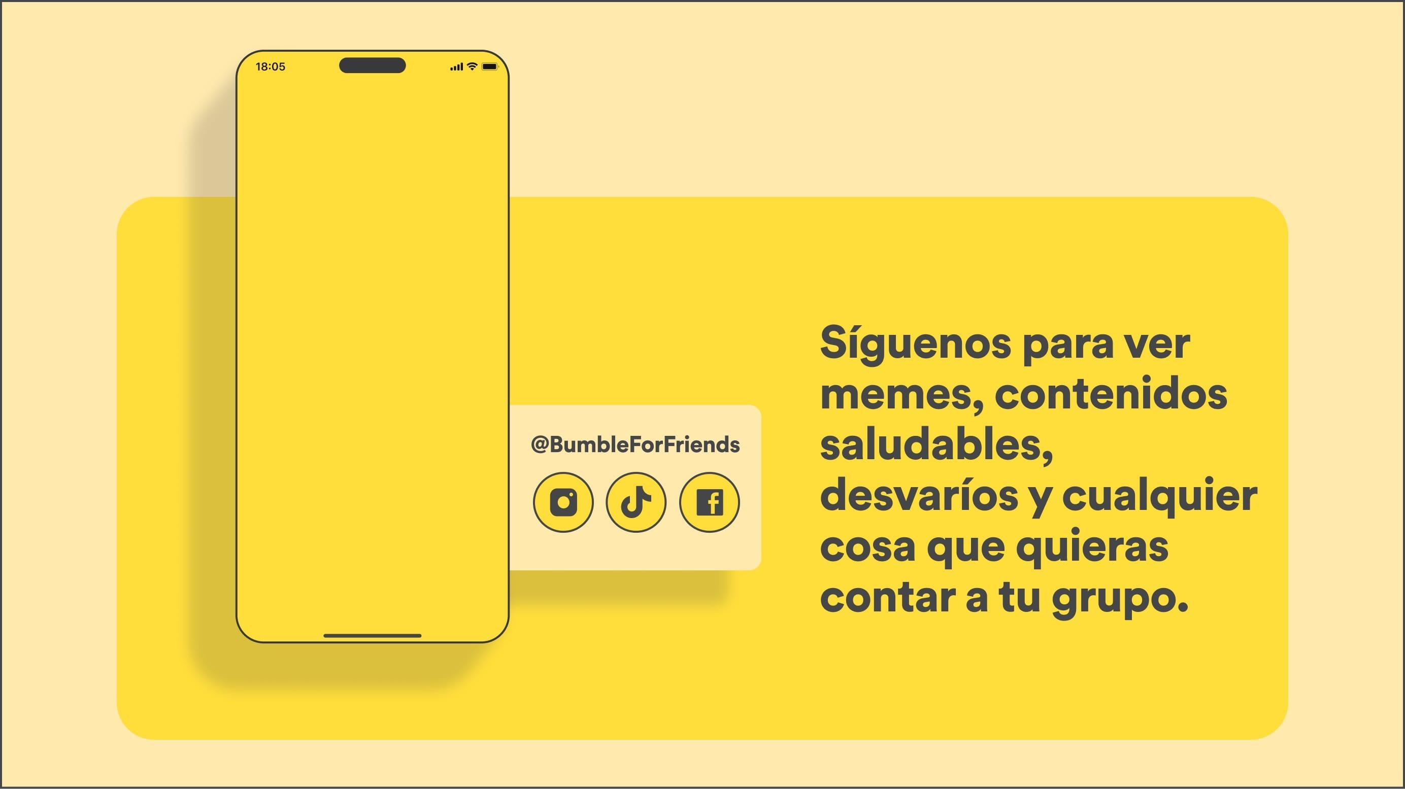 Síguenos para ver memes, contenidos saludables, desvaríos y cualquier cosa que quieras contar a tu grupo.